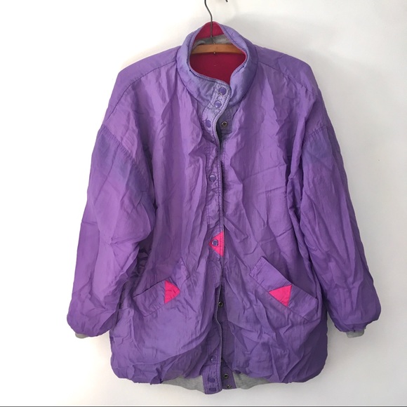 * Vintage 1980s reversible Windbreaker - Picture 2 of 6